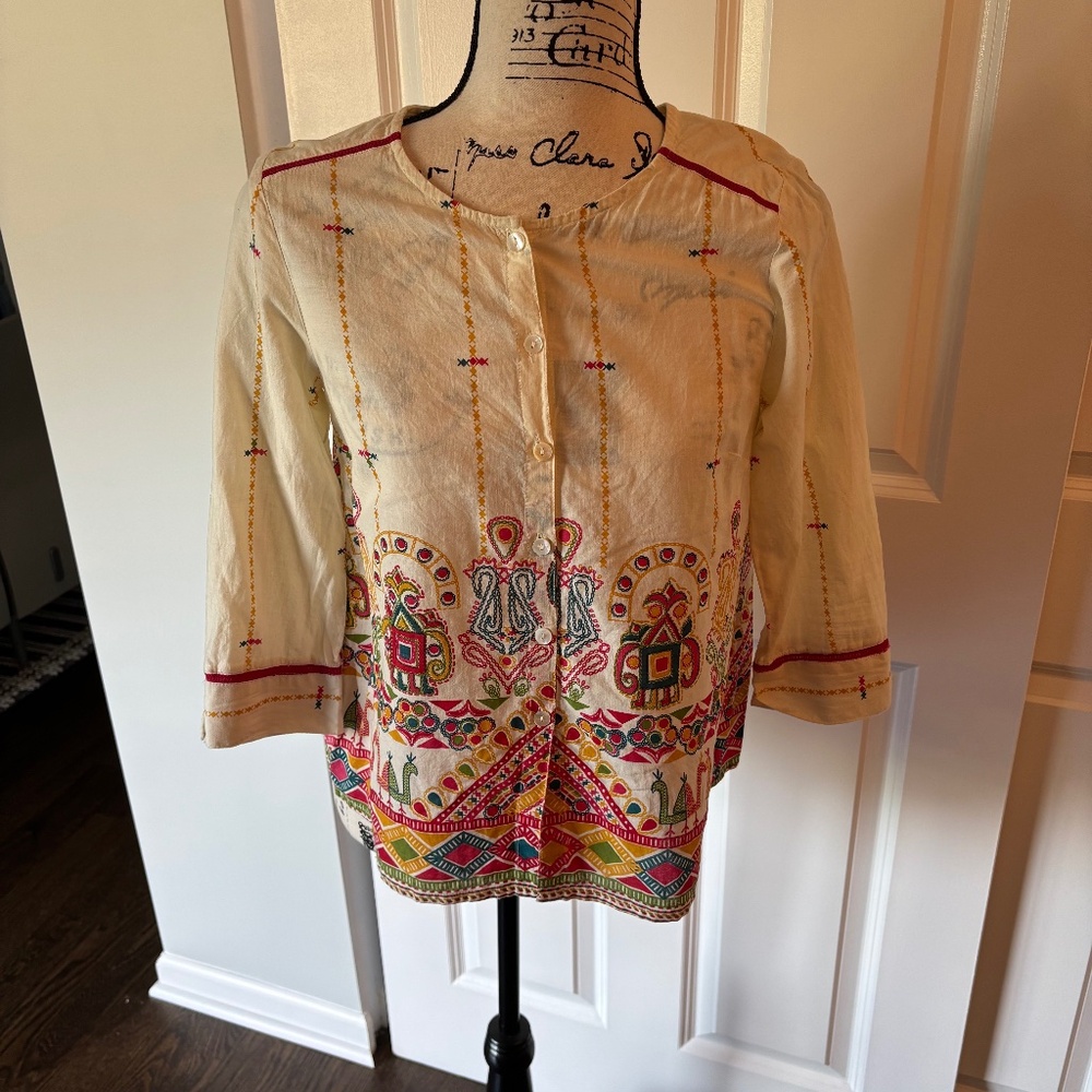 Anouk by Myntra cotton print blouse